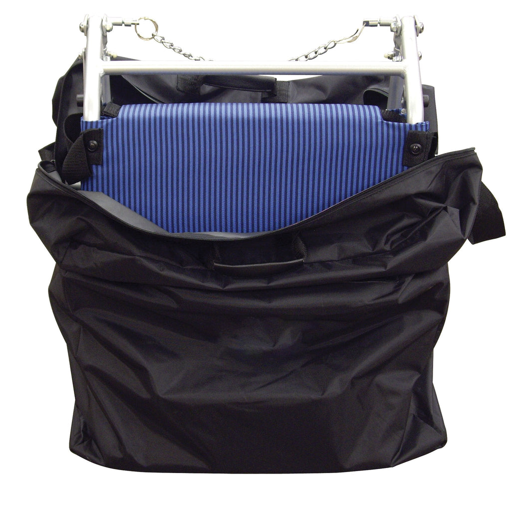 Fauteuil roulant compact avec sa housse de transport