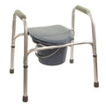 Chaise d'aisance pliante en aluminium, multifonctions